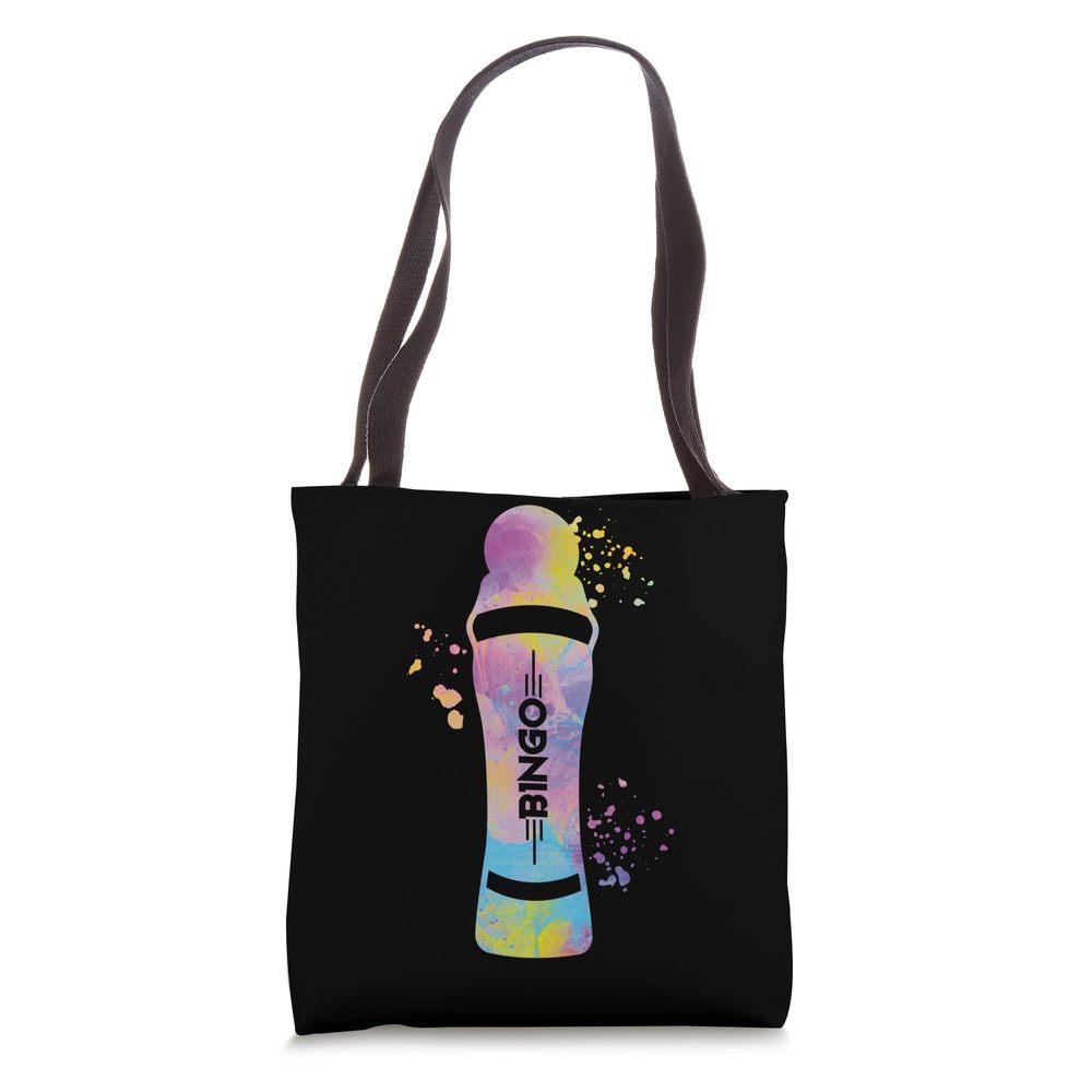 Bingo Dabber Colorsplash Watercolor Men Bingo Tote Bag :o)